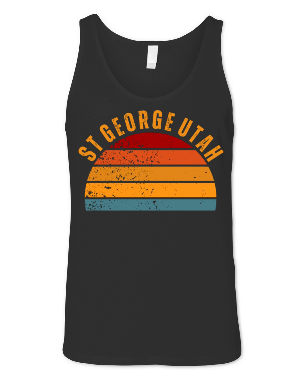 St George Utah Vintage Retro Unisex Jersey Tank