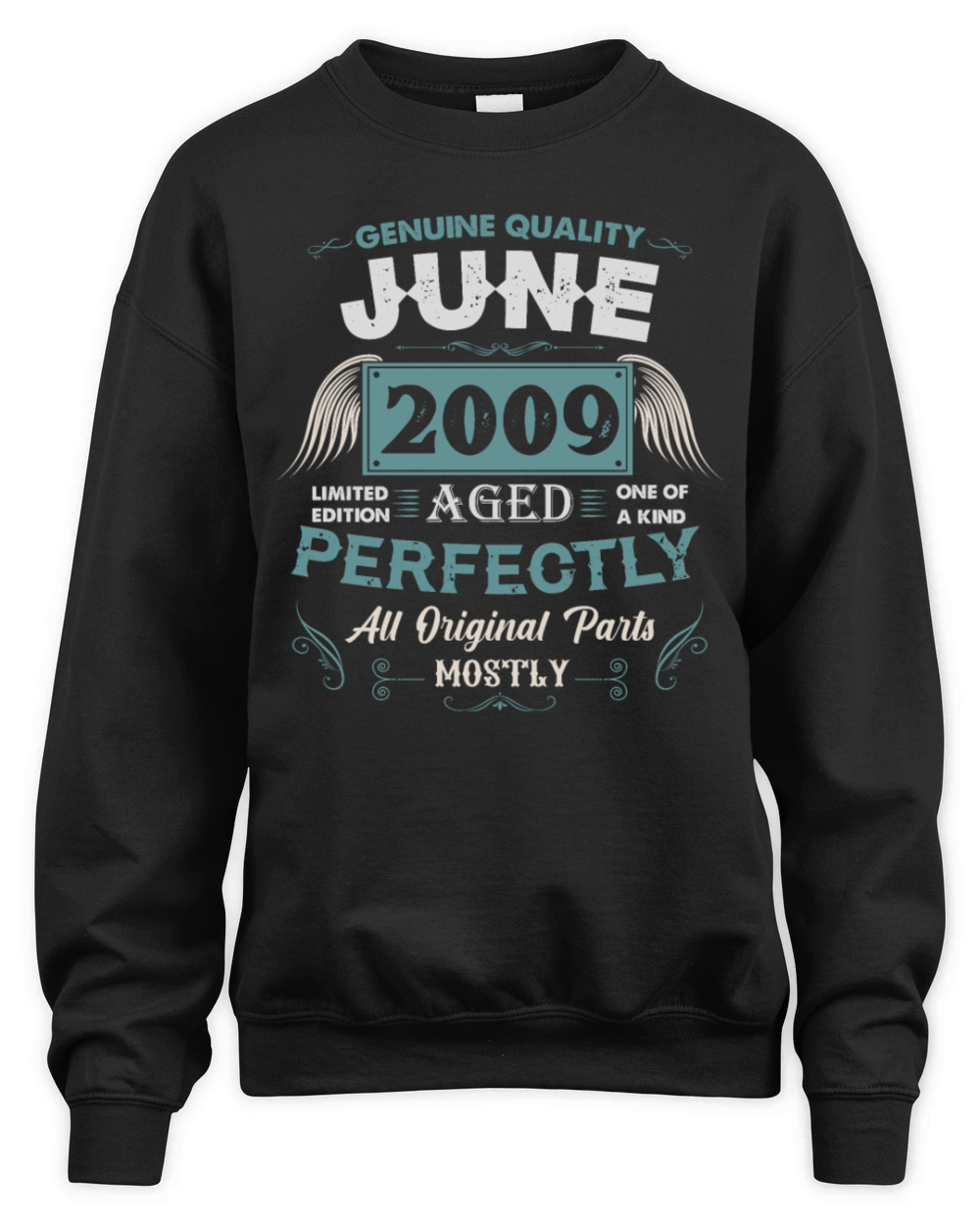 June 2009 Vintage Birthday Present Unisex Premium Crewneck Sweatshirt