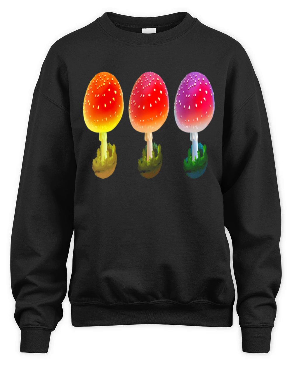 Shroom color dance mycology Amanita Unisex Premium Crewneck Sweatshirt