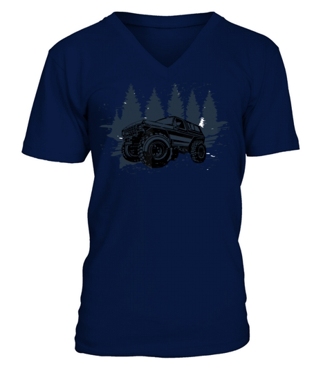 Vintage Retro 70s 4x4 Off Roading V-Neck T-shirt