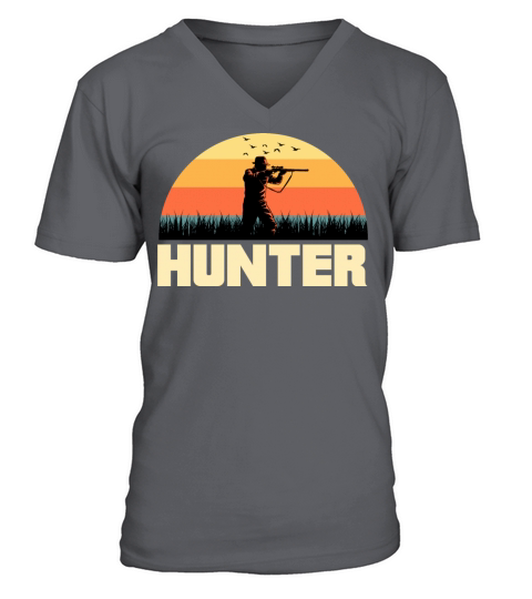 vintage retro hunter V-Neck T-shirt