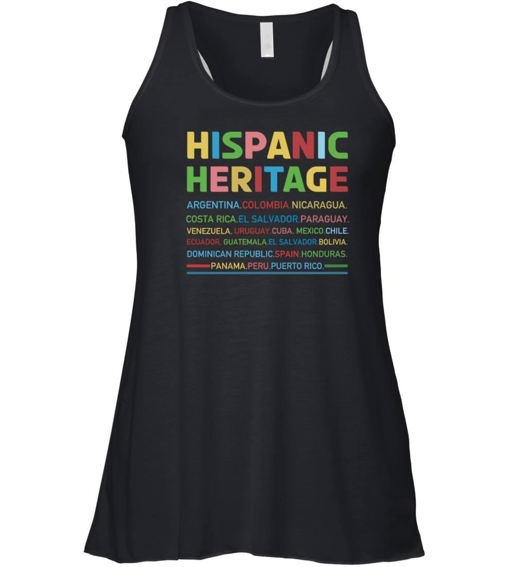 Countries Hispanic National Hispanic Heritage Women's Flowy Tank Top