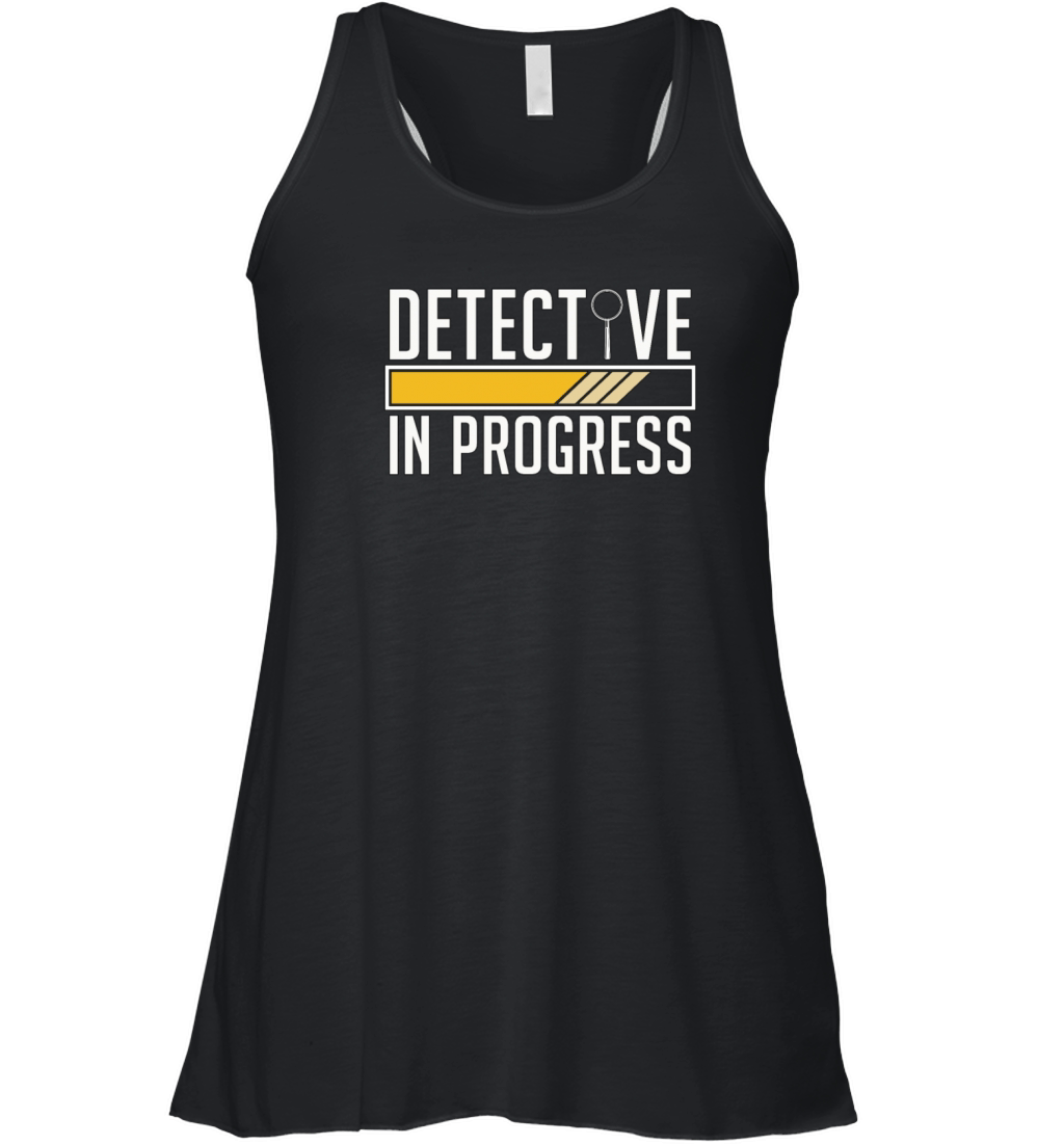 Detective In Progress Law Enforcement Fingerprint Women's Flowy Tank Top