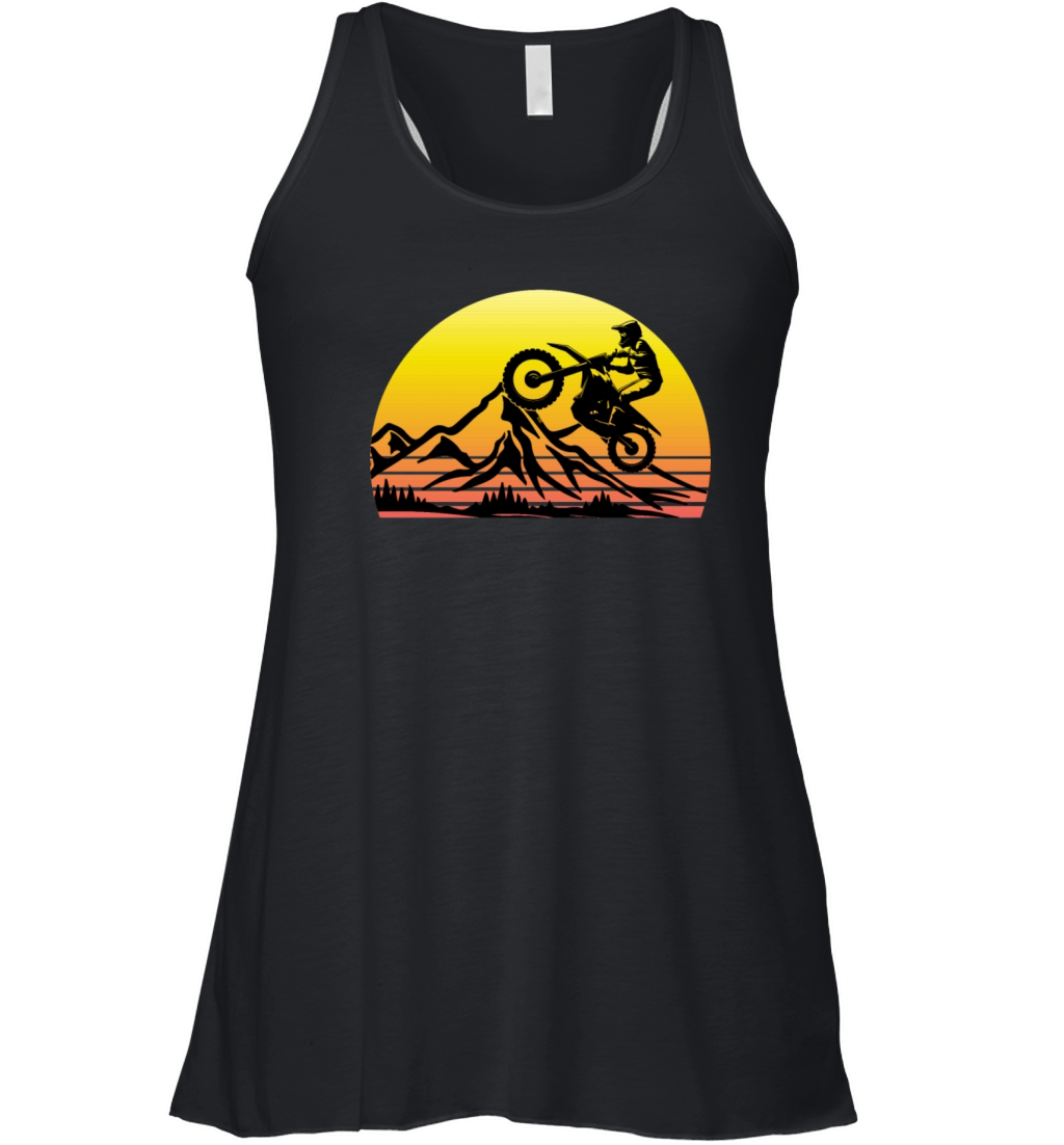 Motocross Bike Dirtbike Racing MX Motorcycle Biker Women's Flowy Tank Top