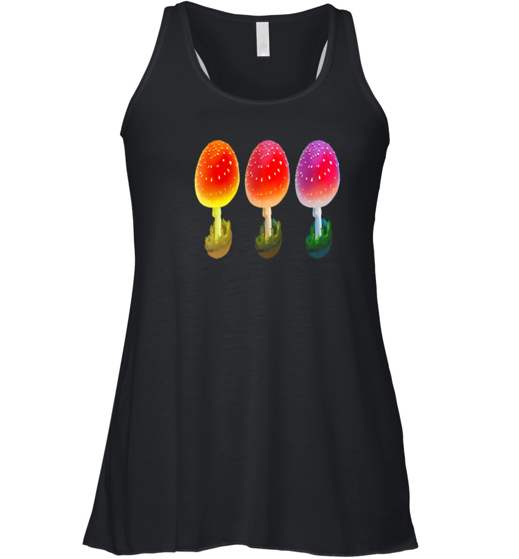 Shroom color dance mycology Amanita Women's Flowy Tank Top