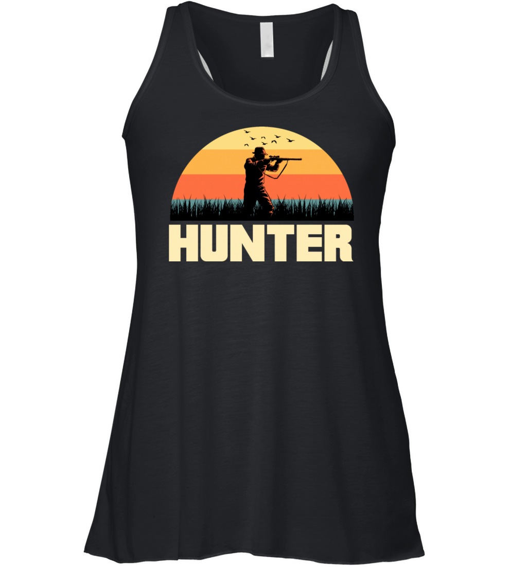 vintage retro hunter Women's Flowy Tank Top