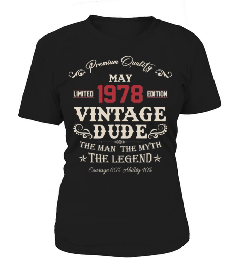 May 1978 Vintage Birthday Present Women's T-Shirt