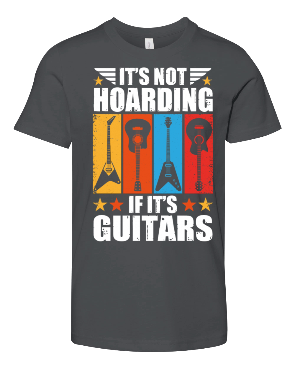 It s Not Hoarding If It s Guitars Vintage Guitar Youth Unisex Jersey Tee