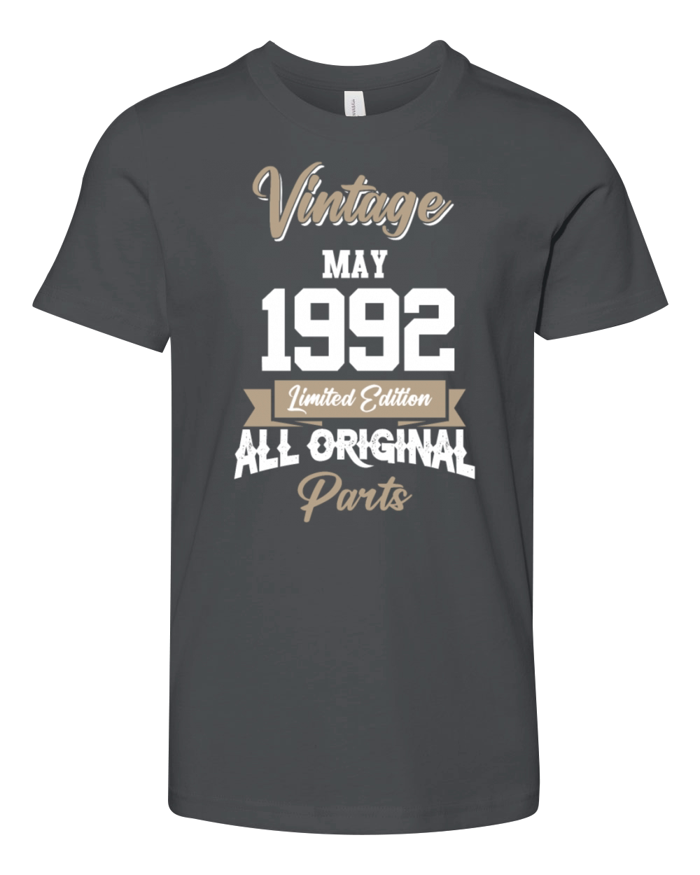 May 1992 Vintage Birthday Present Youth Unisex Jersey Tee