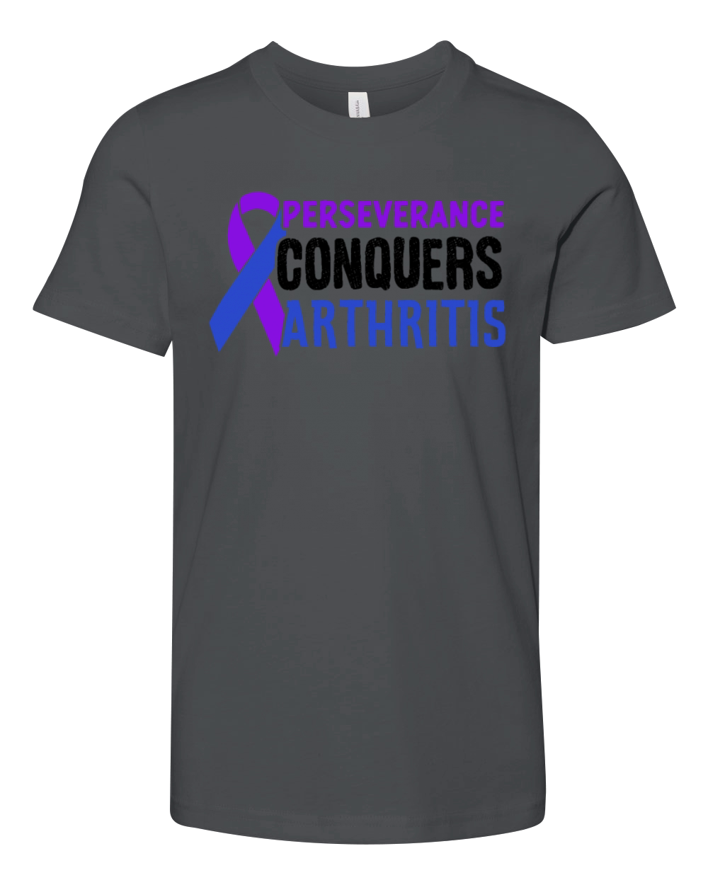 Perseverance Conquers Arthritis Rheumatoid Youth Unisex Jersey Tee