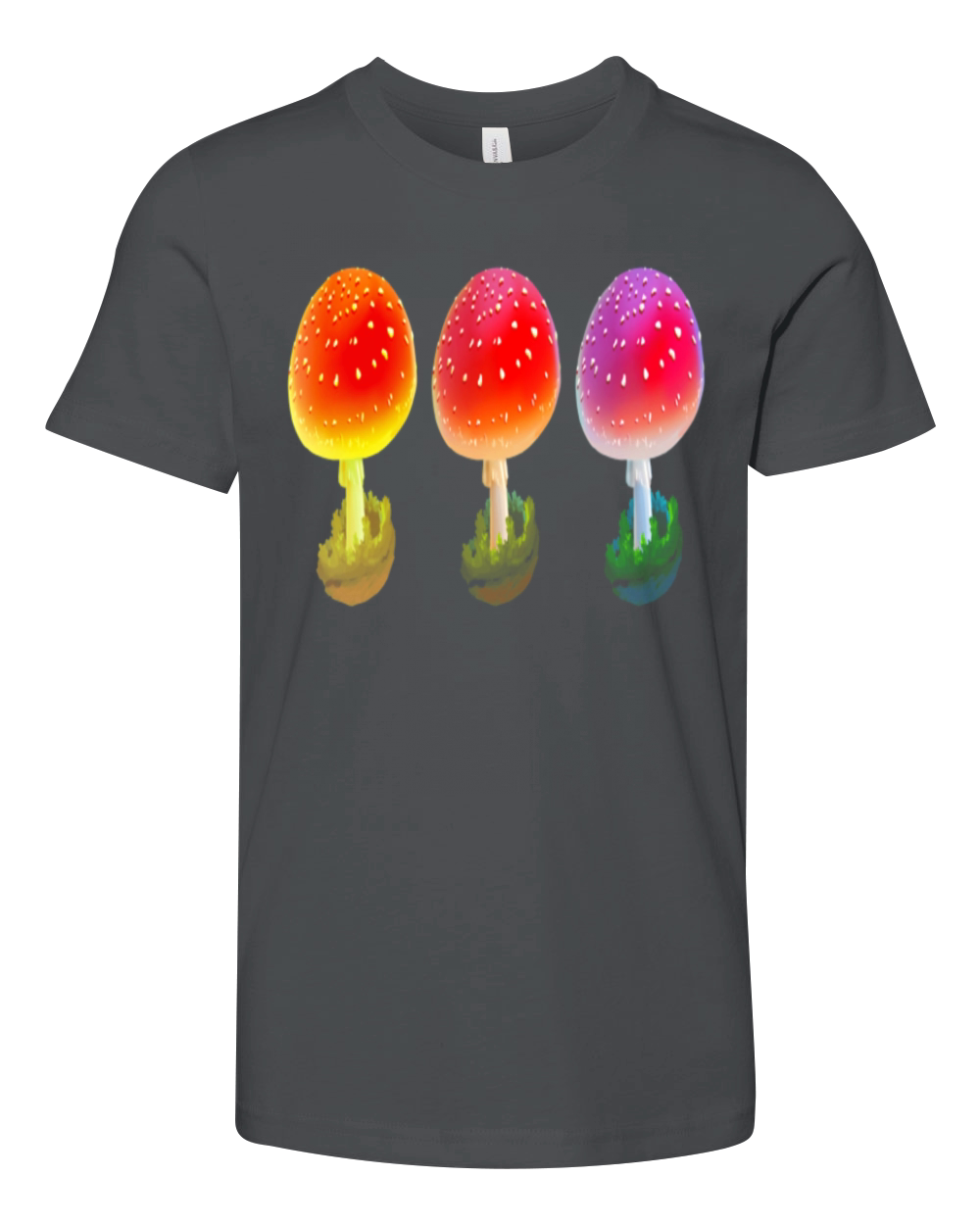 Shroom color dance mycology Amanita Youth Unisex Jersey Tee