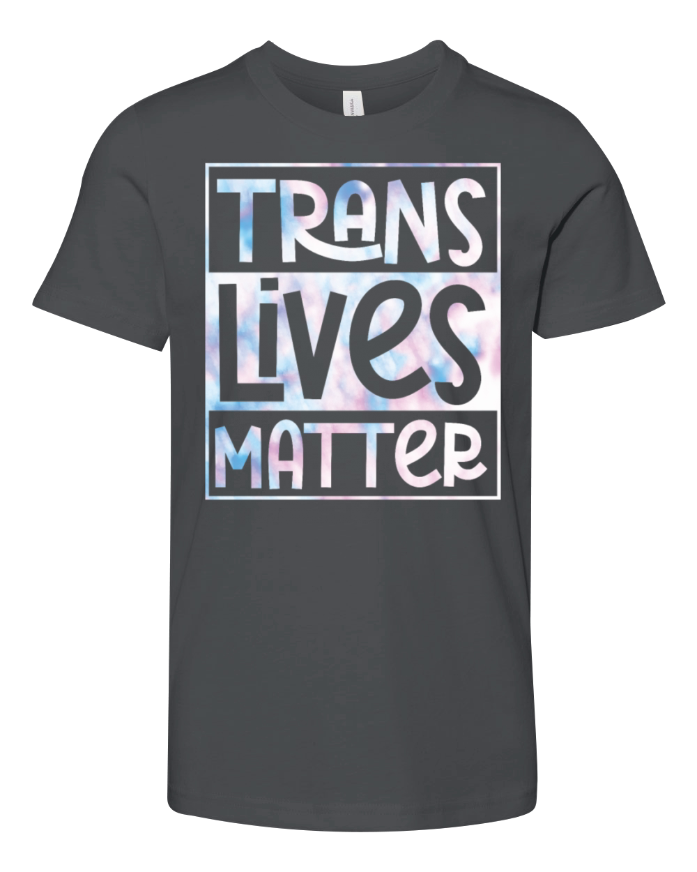 Trans Lives Matter Tie Dye Transgender LGBT Pride Youth Unisex Jersey Tee