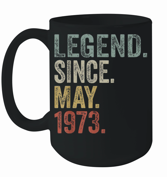 Funny 50 Years Old May 1973 Vintage Retro 50th Ceramic Mug