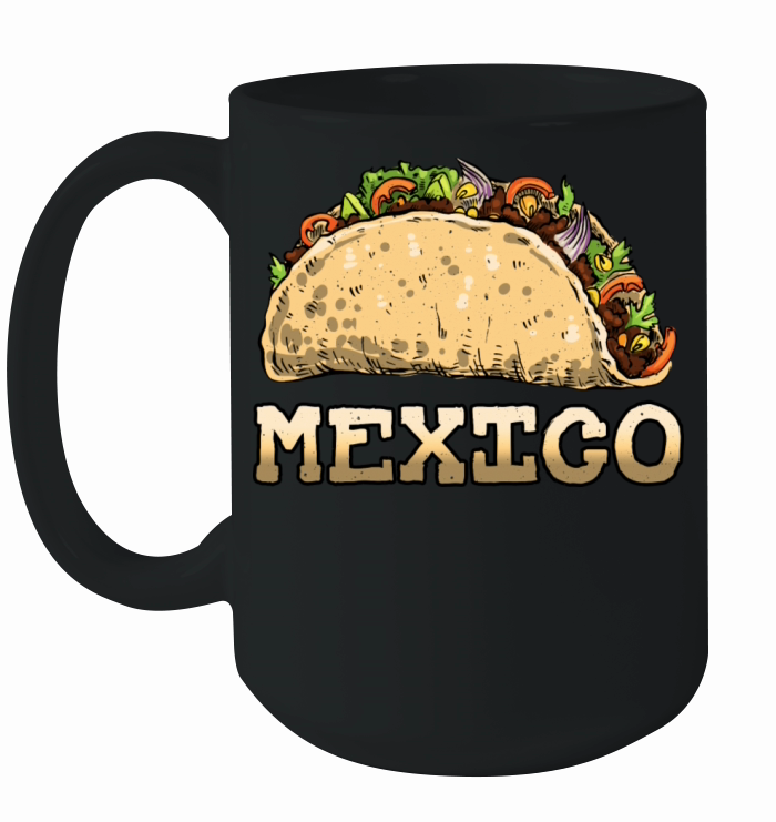Vintage Mexican Food Mexico Taco Ceramic Mug