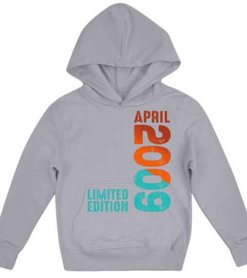Since April 2009 Year 2009 Retro Vintage 2009 Kids Hoodie