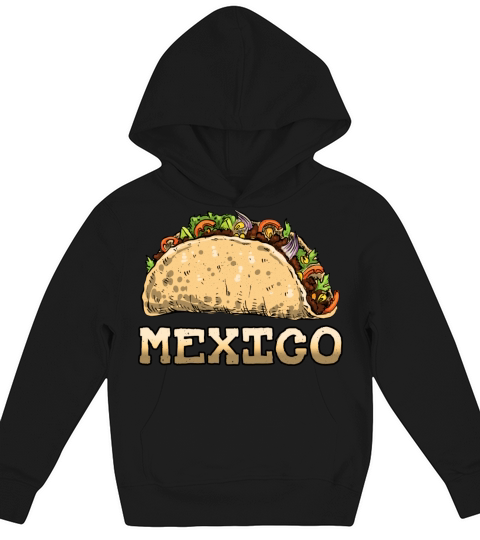 Vintage Mexican Food Mexico Taco Kids Hoodie