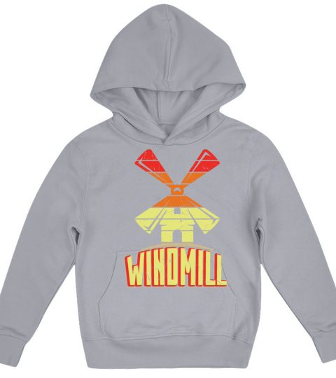 Windmill Distressed Vintage Kids Hoodie