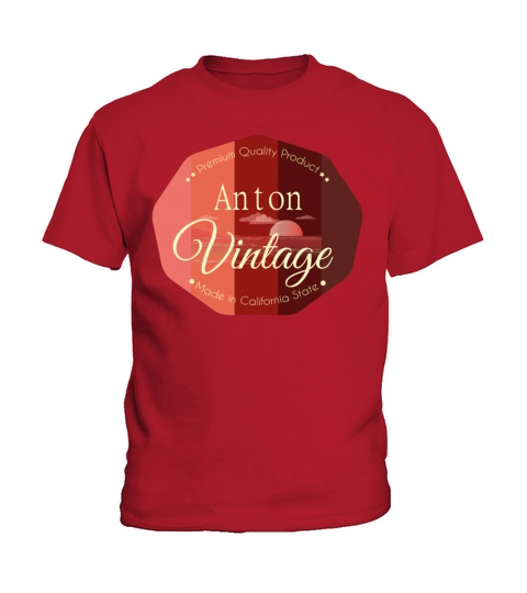 Anton First Name Vintage Design Kids T-Shirt