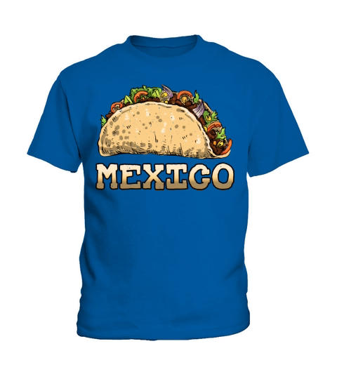 Vintage Mexican Food Mexico Taco Kids T-Shirt