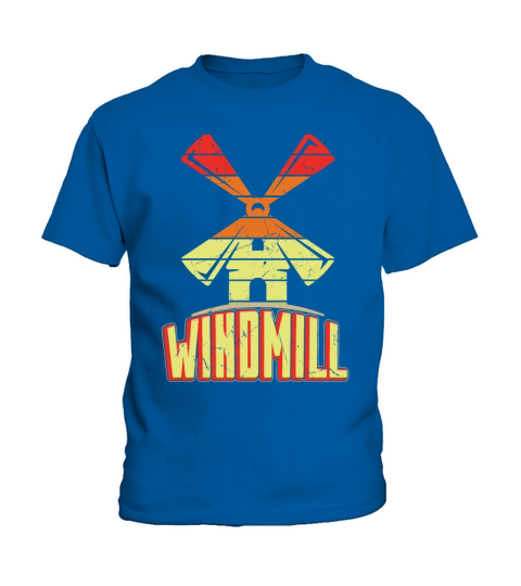 Windmill Distressed Vintage Kids T-Shirt