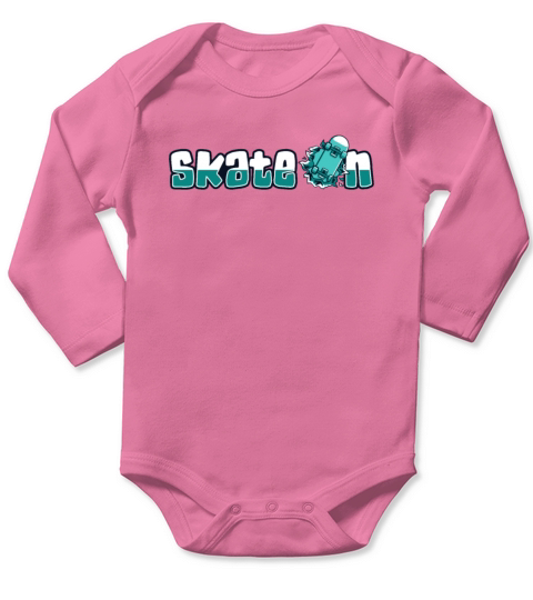 Skate On Skaterboy Skateboardkid Skatergirl Long Sleeve Baby One-Piece