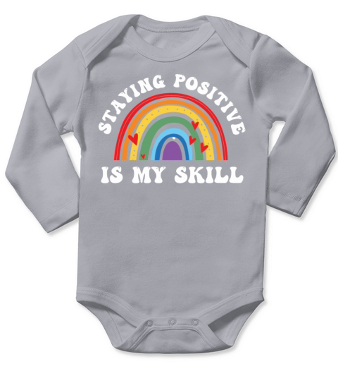 Staying Positive Is My Skill Long Sleeve Baby One-Piece