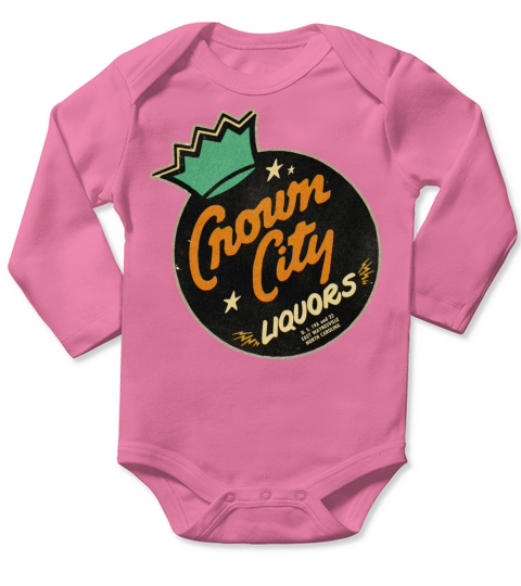 Vintage North Carolina Liquor Store Long Sleeve Baby One-Piece