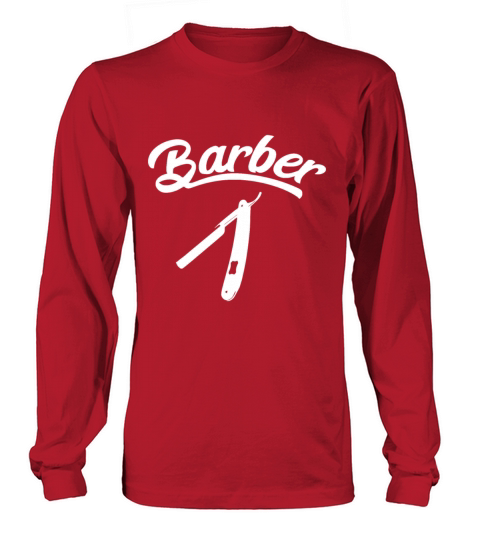 Barber Mens Womensfunny bday barberbest cute bar Long sleeved Unisex