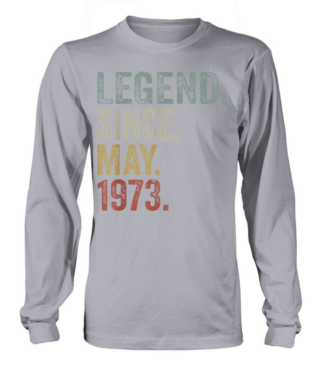 Funny 50 Years Old May 1973 Vintage Retro 50th Long sleeved Unisex