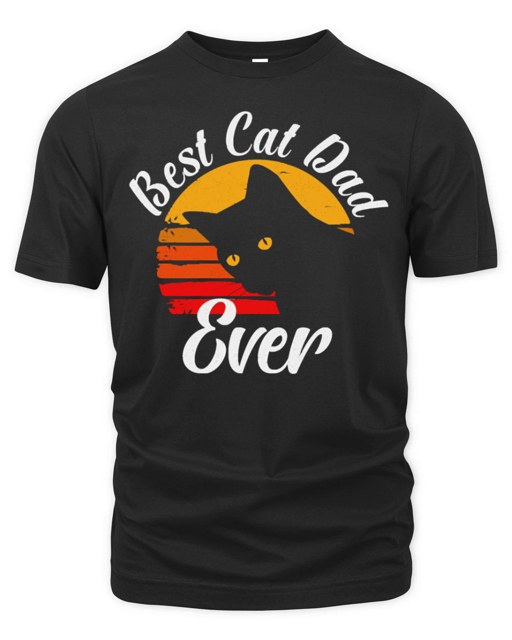 Best Cat Dad Ever Vintage Best Cat Dad Ever Gift Organic Unisex T-shirt