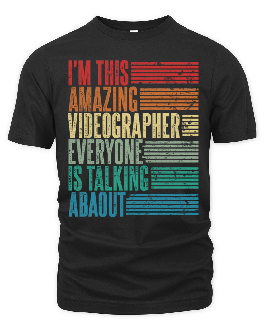 Vintage Videographer Profession Gift Retro Organic Unisex T-shirt