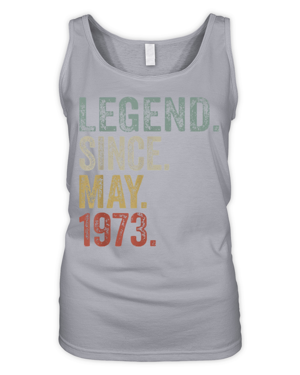 Funny 50 Years Old May 1973 Vintage Retro 50th Organic Women's Tank Top