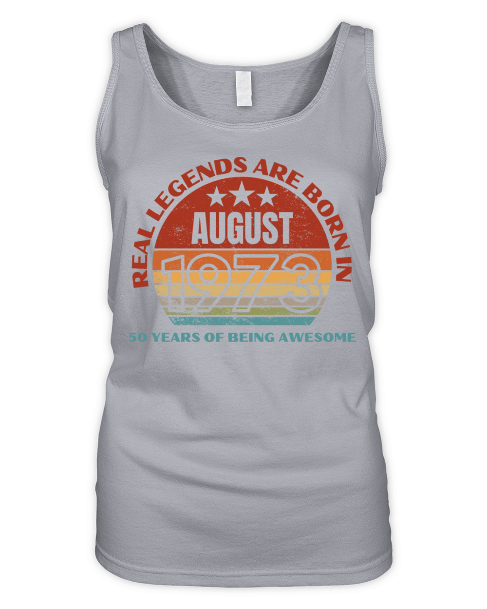 Real Legends Are Born In August 1973 50 Years Organic Women's Tank Top