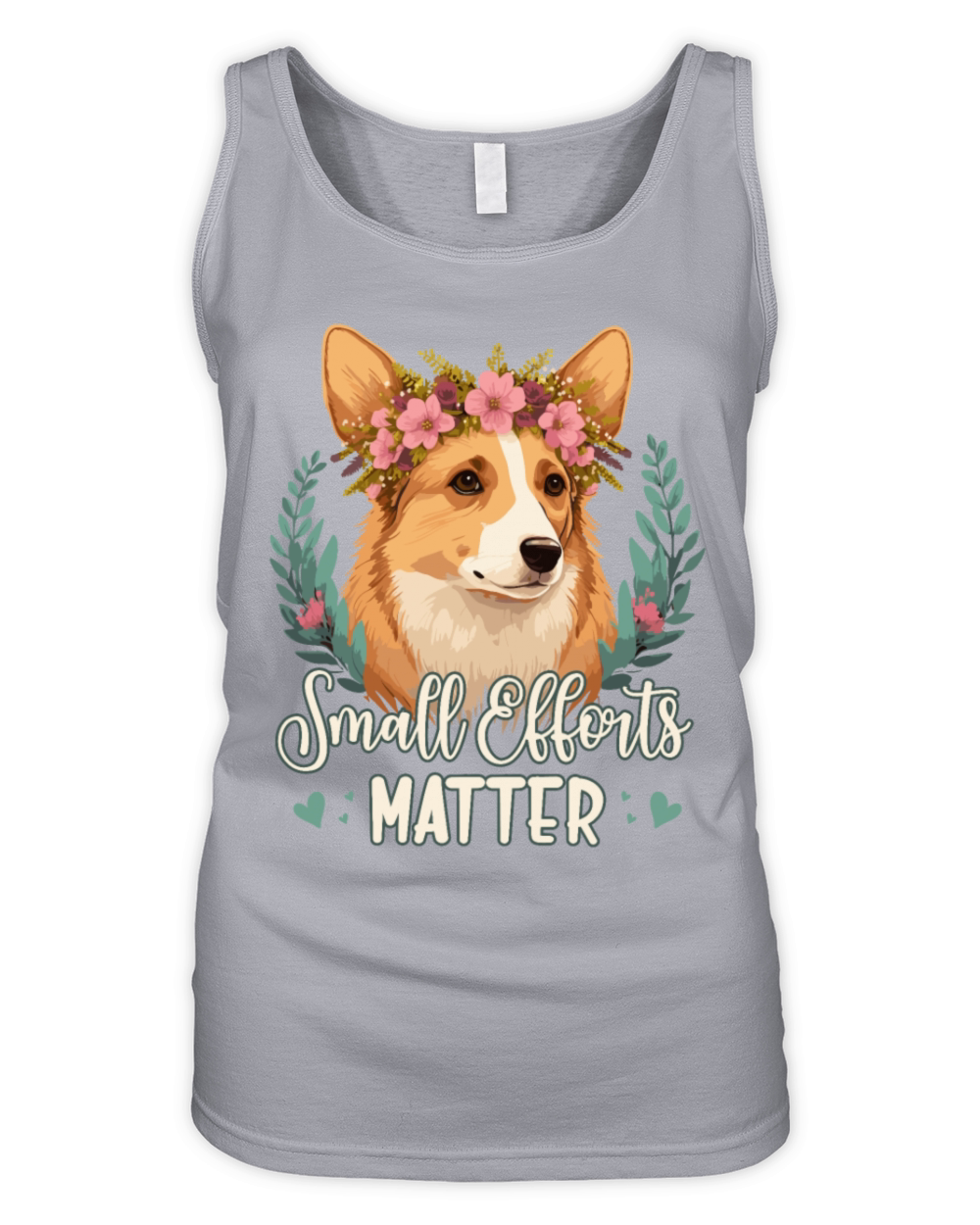 Small Efforts Matter Border Collie Dog Positive Af Organic Women's Tank Top