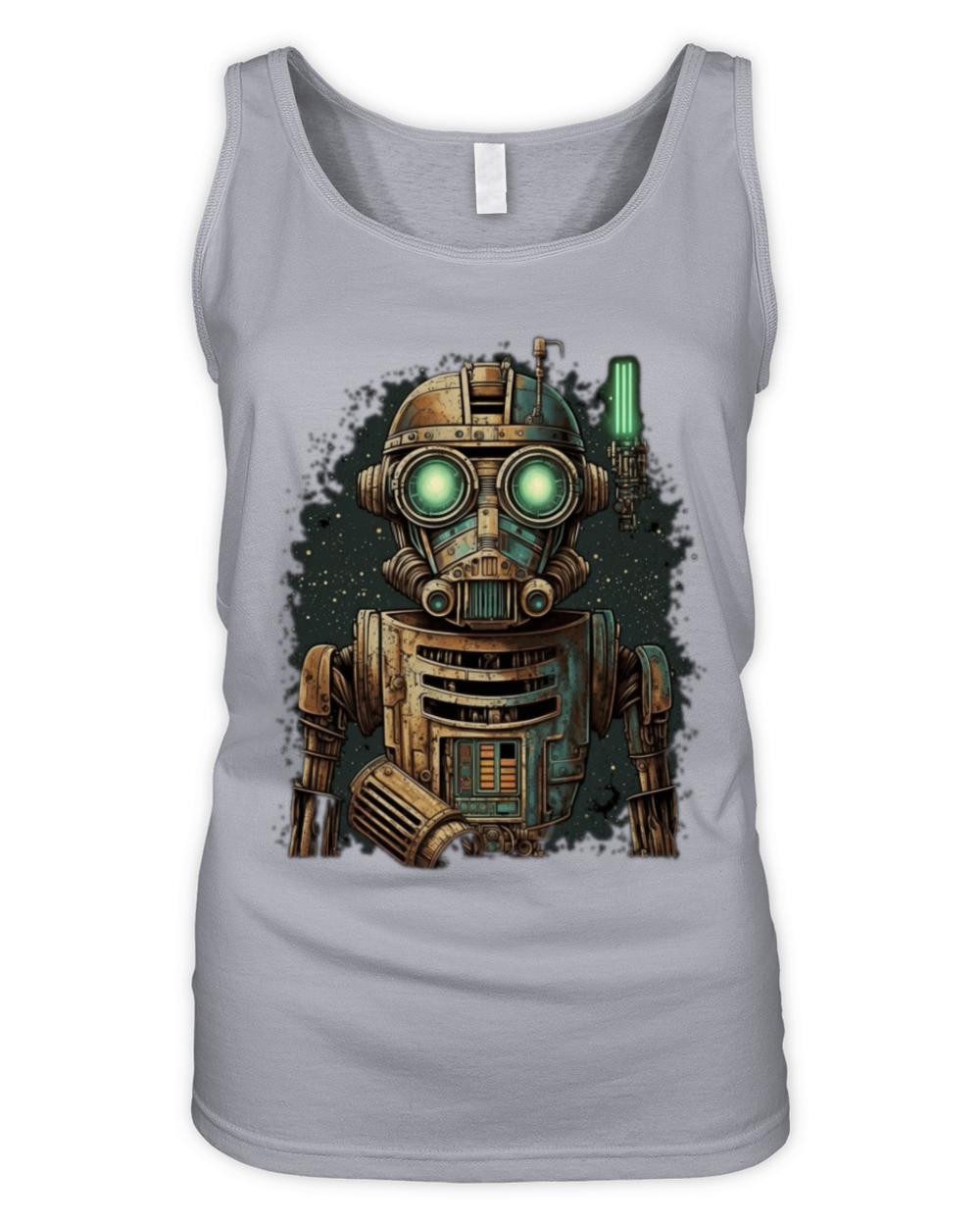 vintage robot Organic Women's Tank Top