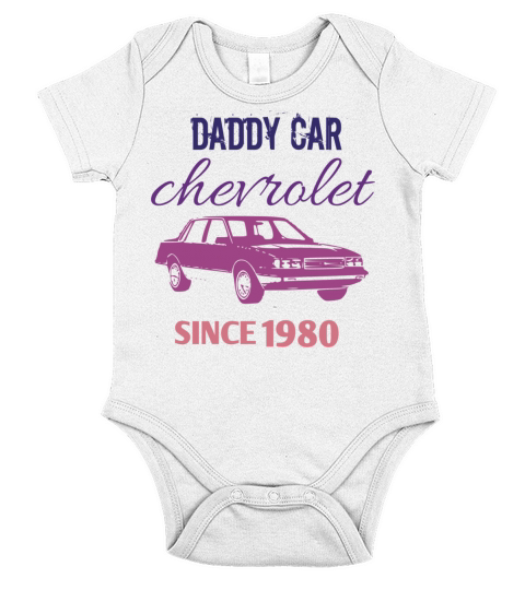 chevy classic car for dad Short Sleeve Baby One-Piece
