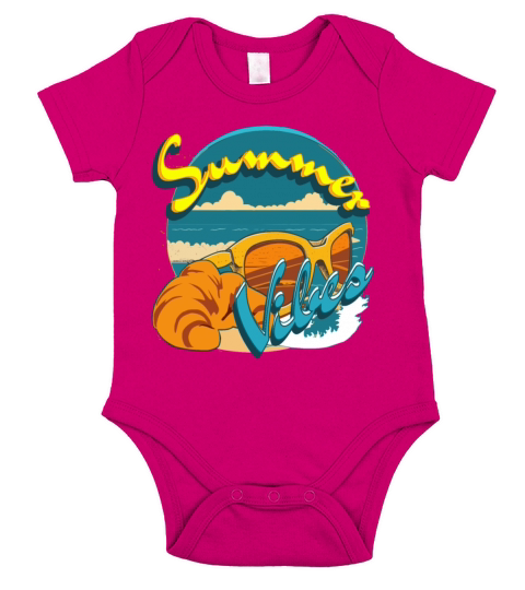 Summer vibes Retro style Short Sleeve Baby One-Piece