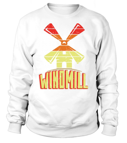 Windmill Distressed Vintage Sweatshirt Unisex