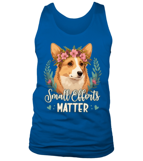 Small Efforts Matter Border Collie Dog Positive Af Tank Top Unisex