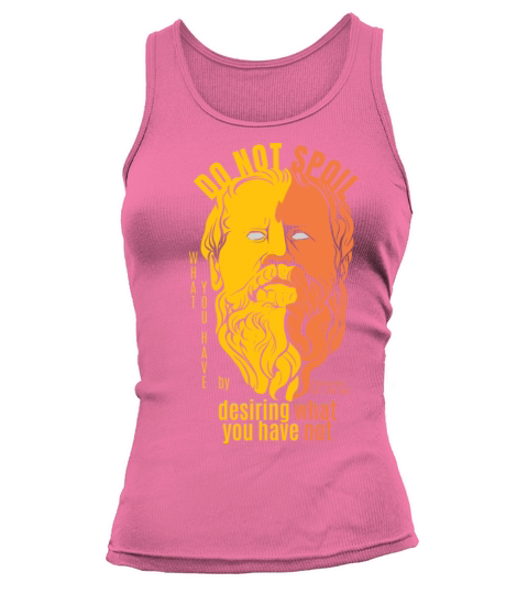 Epicurus Philosophy Quote Tank top Woman