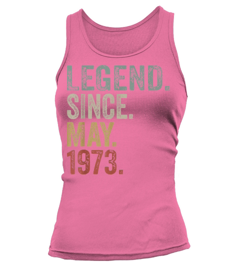Funny 50 Years Old May 1973 Vintage Retro 50th Tank top Woman