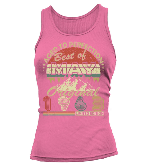 Vintage born May 1963 Birthday May 1963 Tank top Woman