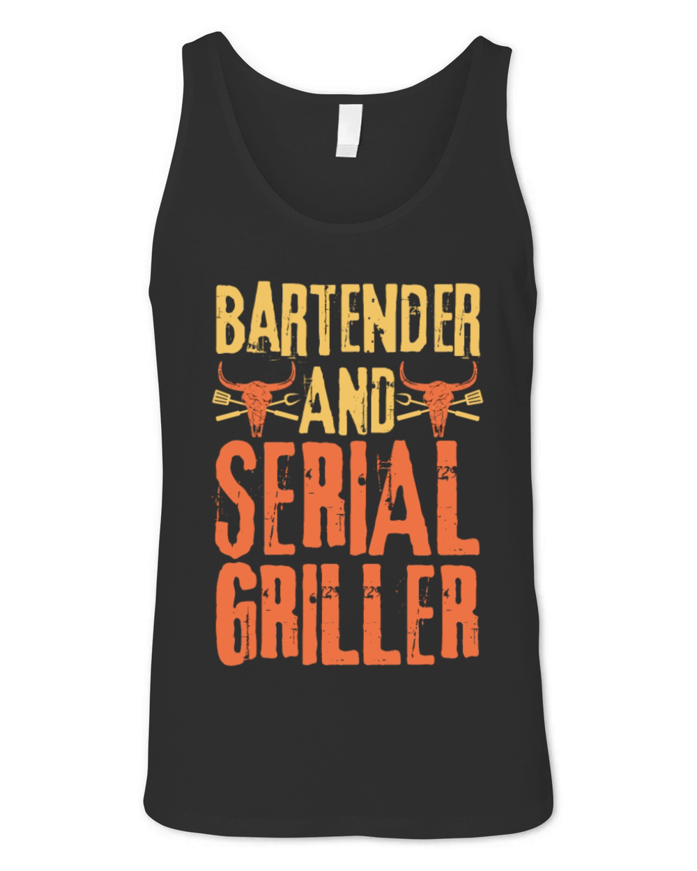 Bartender and Serial Griller Unisex Jersey Tank