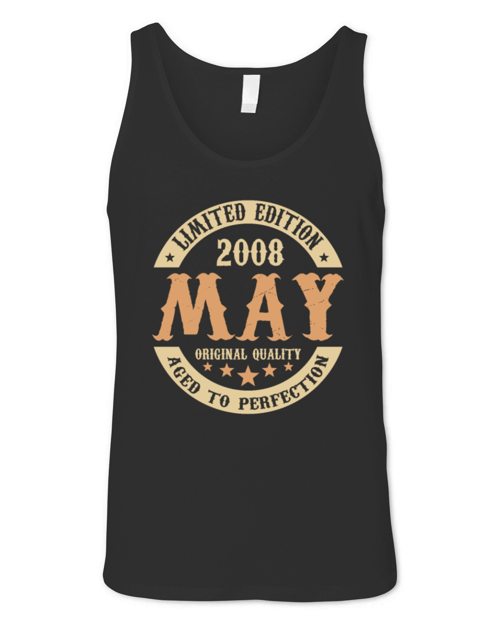 May 2008 Vintage Birthday Present Unisex Jersey Tank