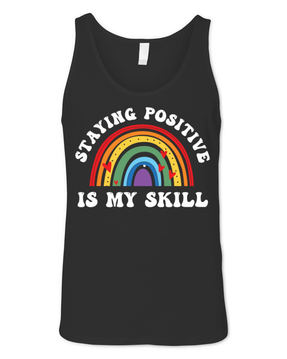 Staying Positive Is My Skill Unisex Jersey Tank