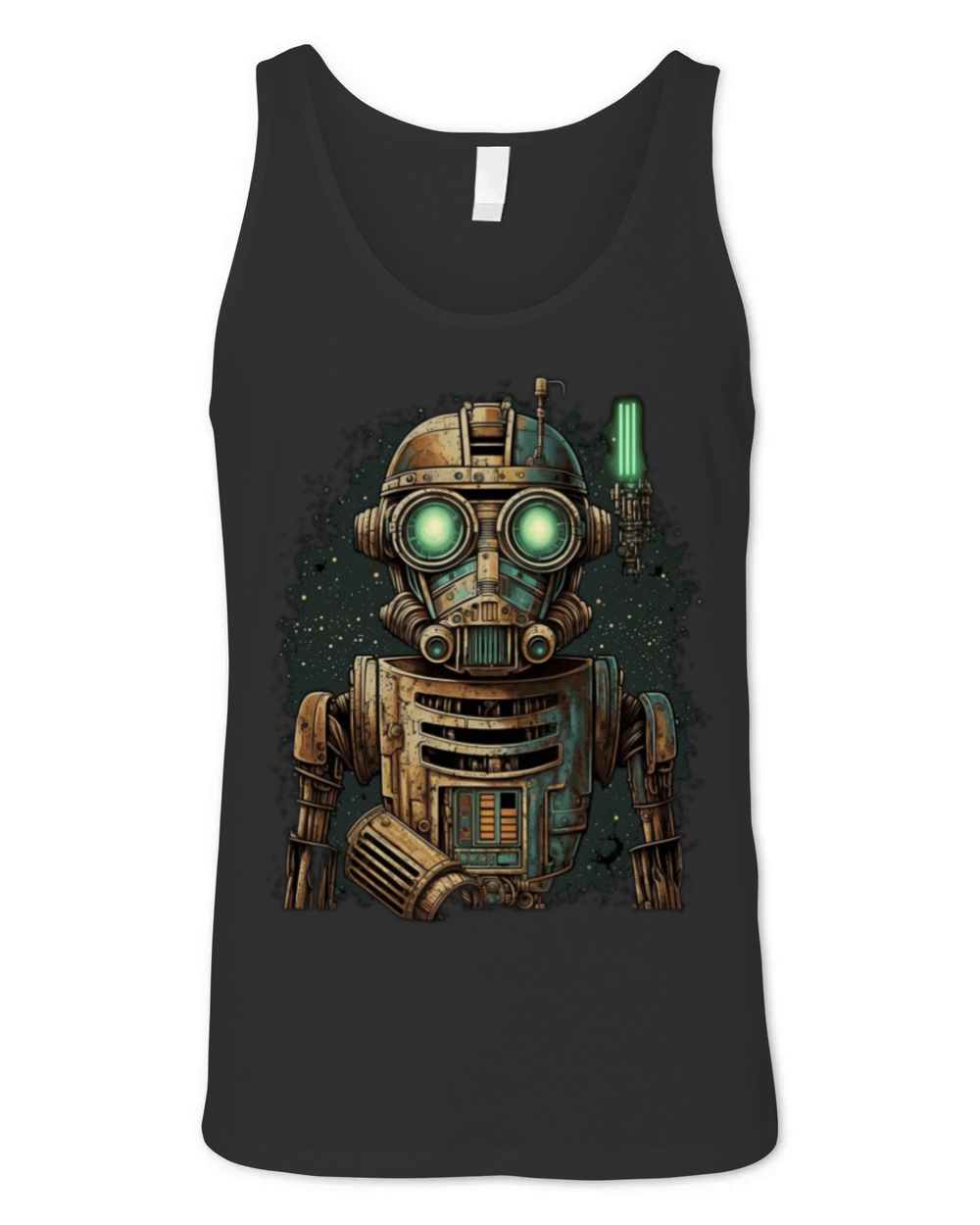vintage robot Unisex Jersey Tank