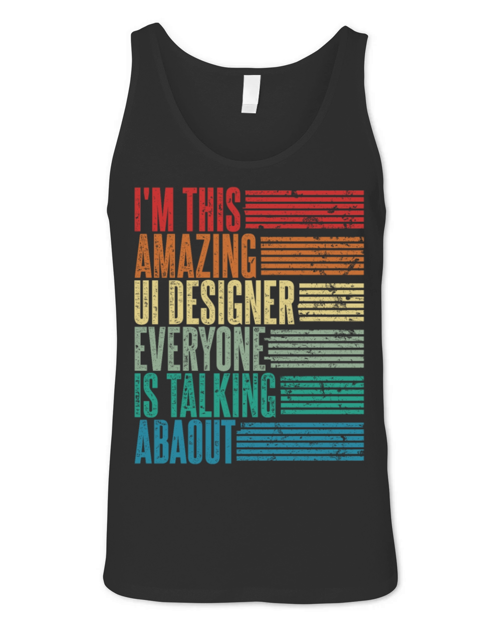 Vintage Ui Designer Profession Gift Retro Unisex Jersey Tank