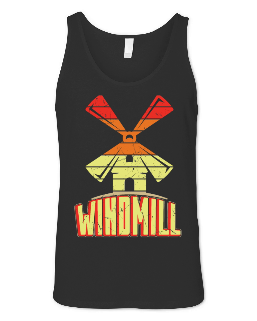 Windmill Distressed Vintage Unisex Jersey Tank