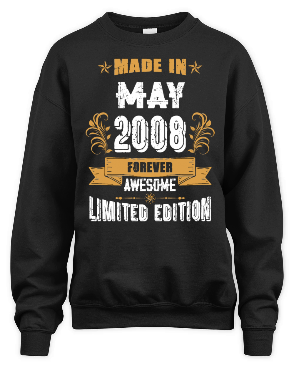 May 2008 Vintage Birthday Present Unisex Premium Crewneck Sweatshirt