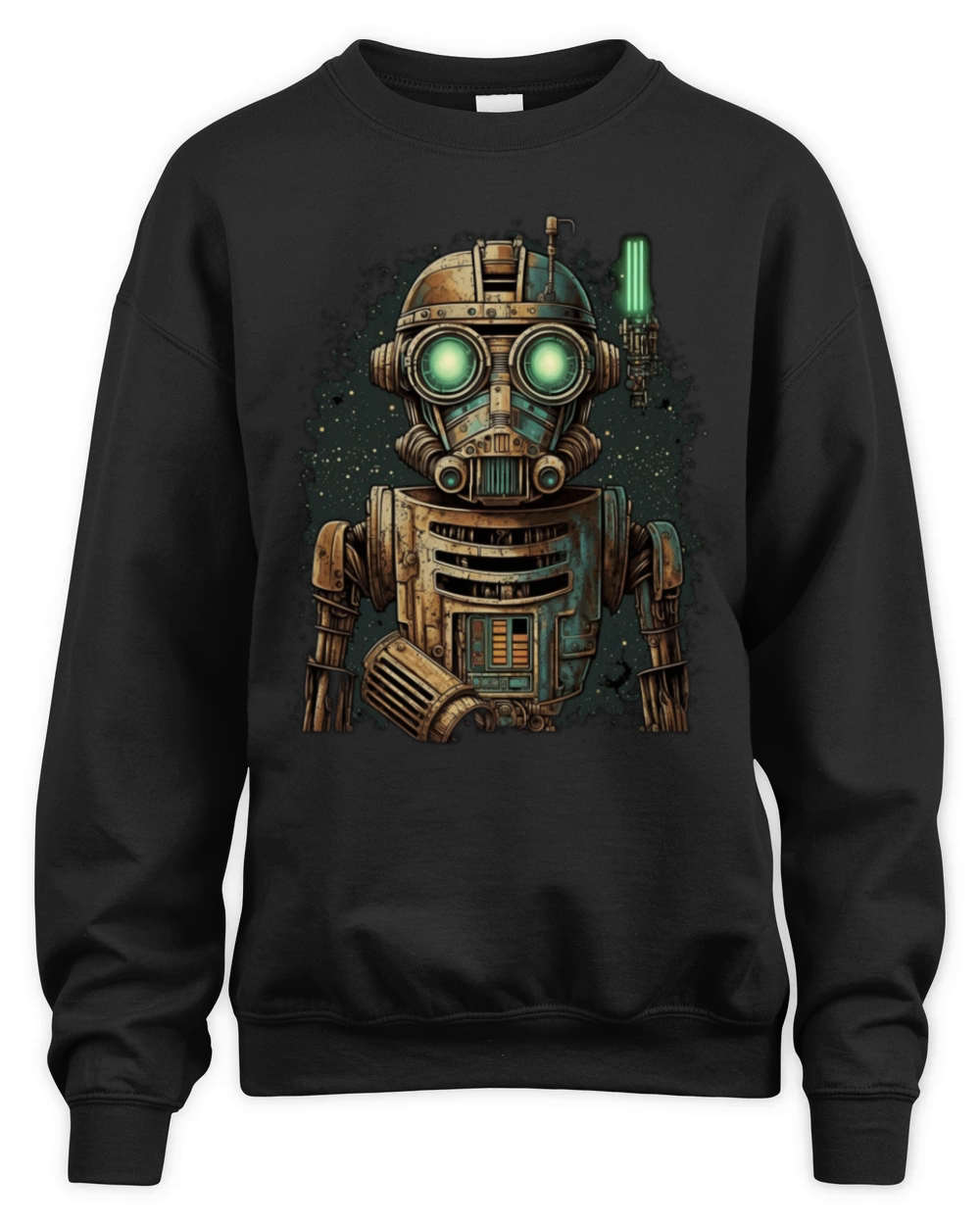 vintage robot Unisex Premium Crewneck Sweatshirt